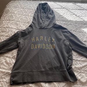 Grey Harley Davidson Hoodie